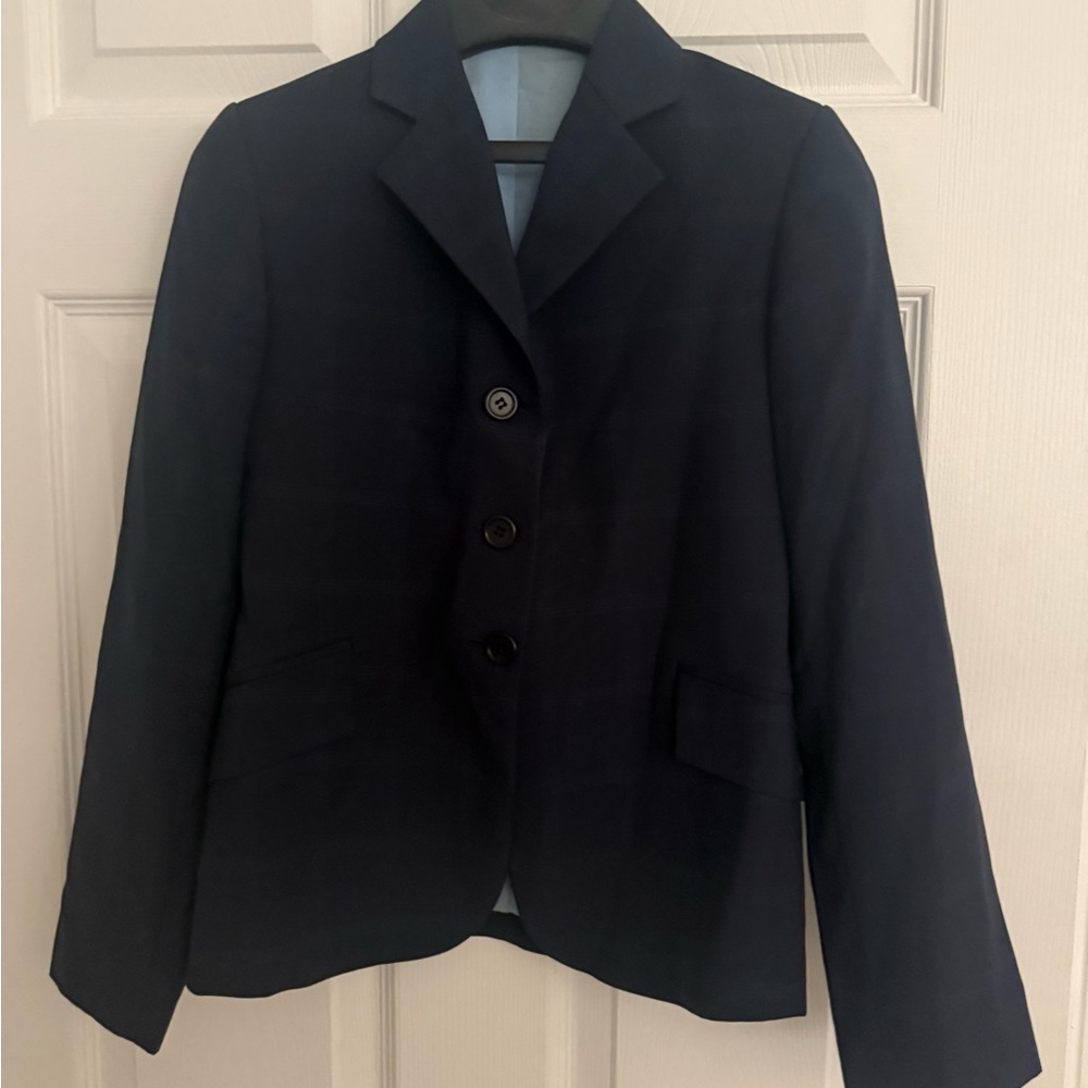 The Tailored Sportsman Navy Blazer with Light Blue Lining